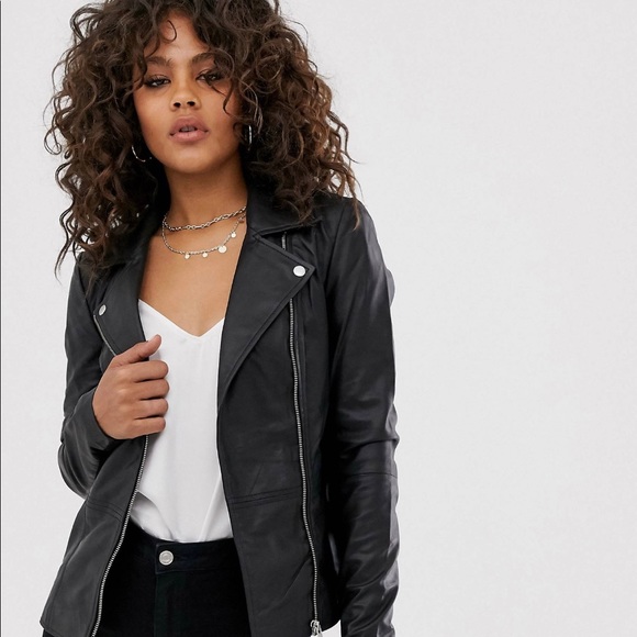 ASOS // YAS Leather Jacket - Picture 4 of 14